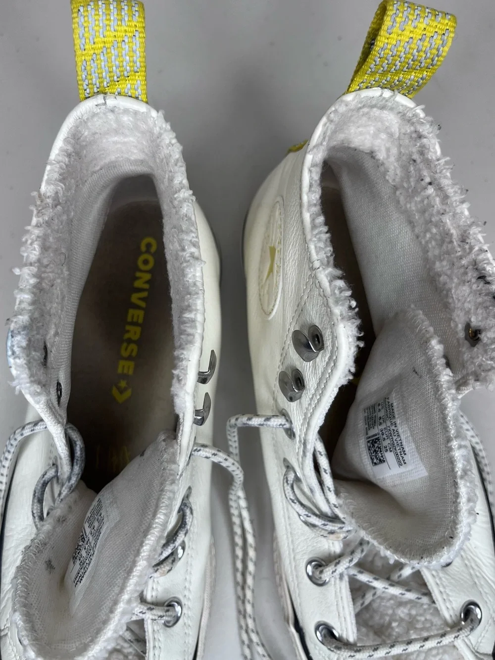 Converse Chuck Taylor All Star Lift Hi Sherpa Lined Y2K Platform Sneakers